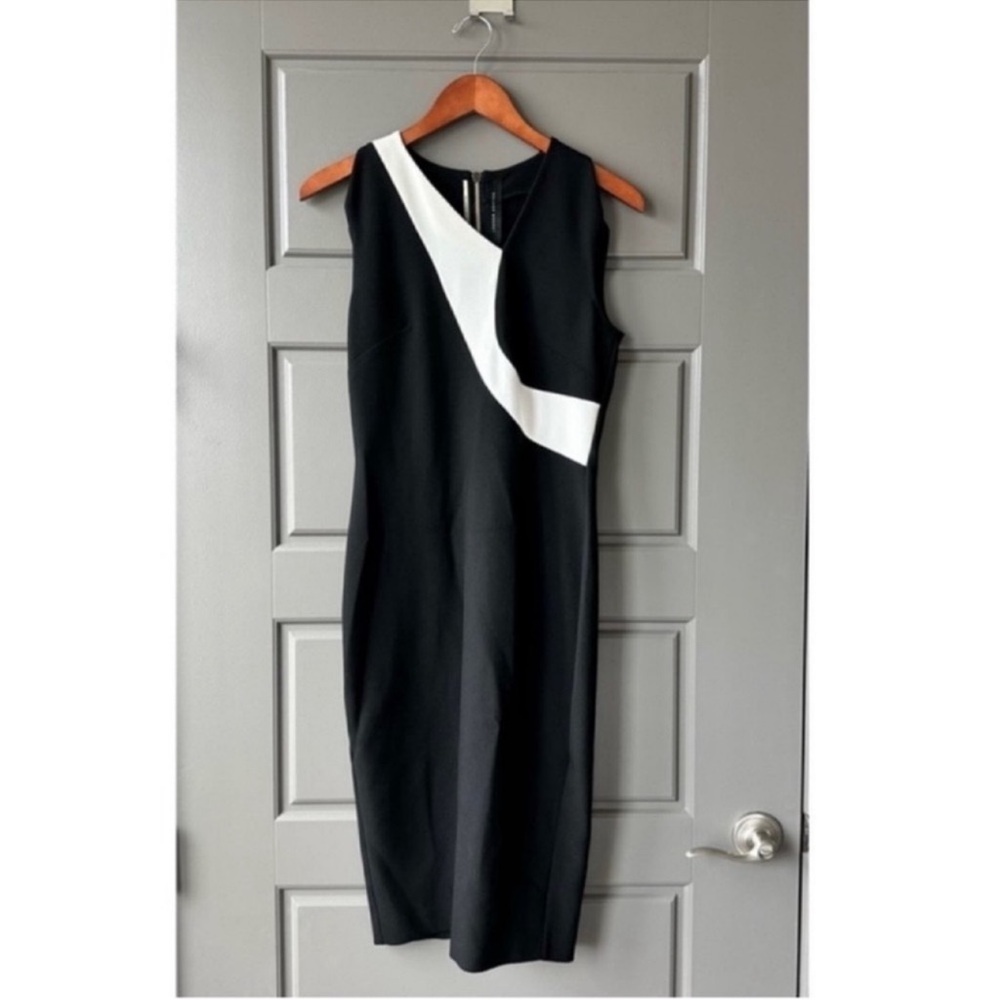 Roland Mouret black midi dress size uk 10 us 6